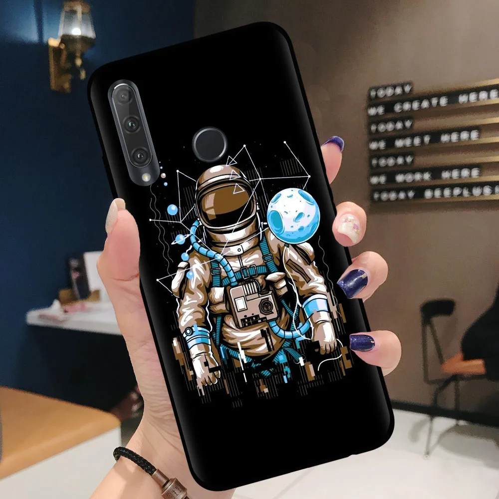 Чехол для телефона Space Moon Astronaut чехол Huawei P30 Honor 10 20 Lite Pro 10i 20i 8X 8C 9X мягкий