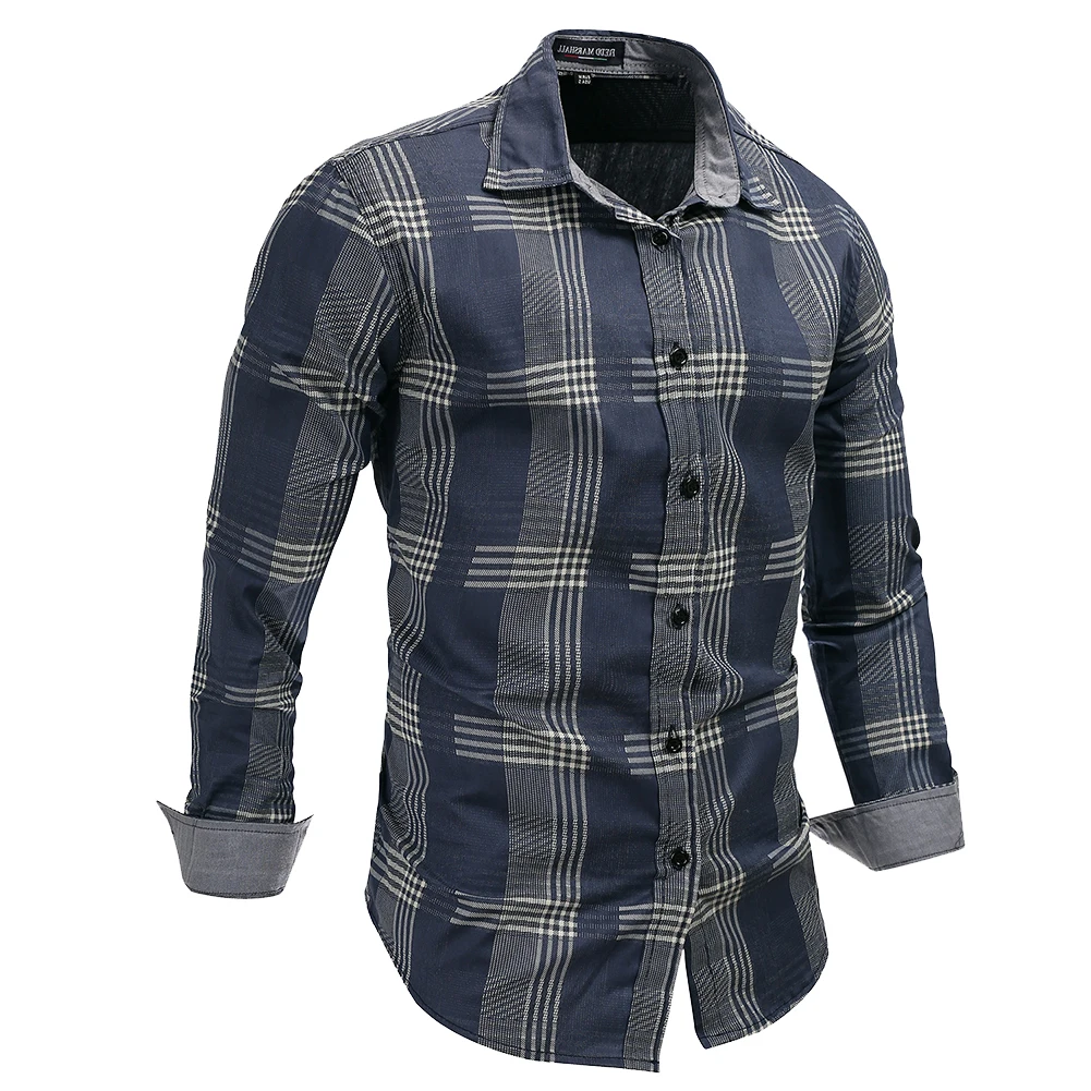 Рубашки Mannen европейские размеры новинка приталенная Мужская рубашка