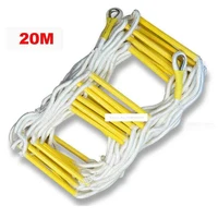 20m rescue rope ladder 4 5th floor escape ladder emergency work safety response fire rescue rock climbing anti skid soft ladder