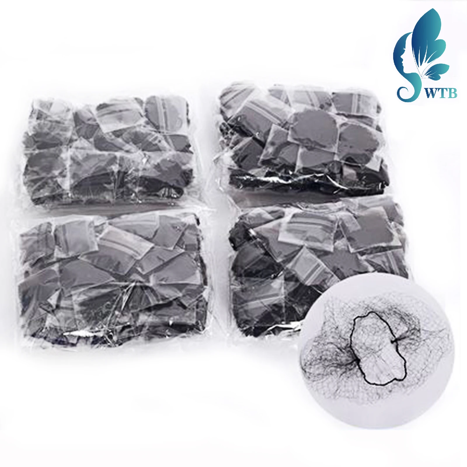 

WTB Nylon Weave Invisible Dancing Hairnet Elastic Edge Mesh Hair Soft Lines For Dancing Sporting Hair Net Wig Accessories