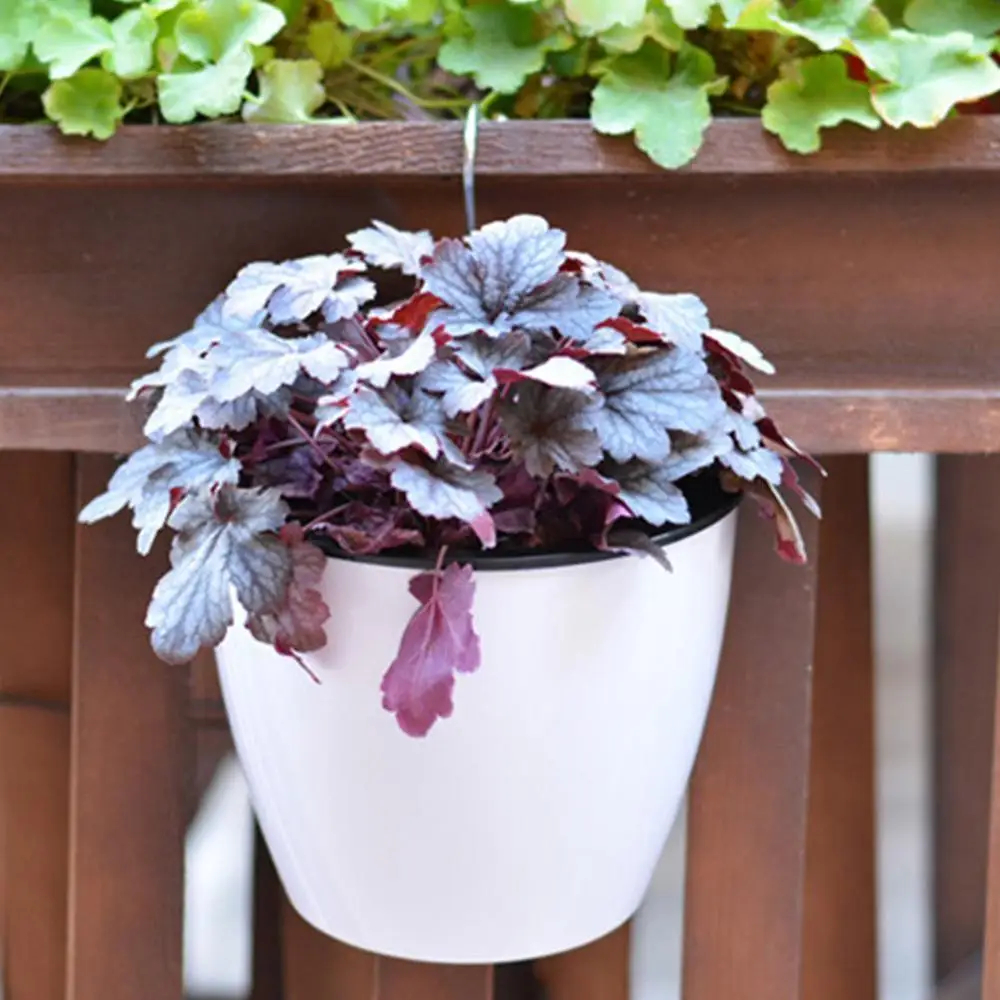 Самополивающийся цветочный горшок настенный полимерный пластиковый плантатор