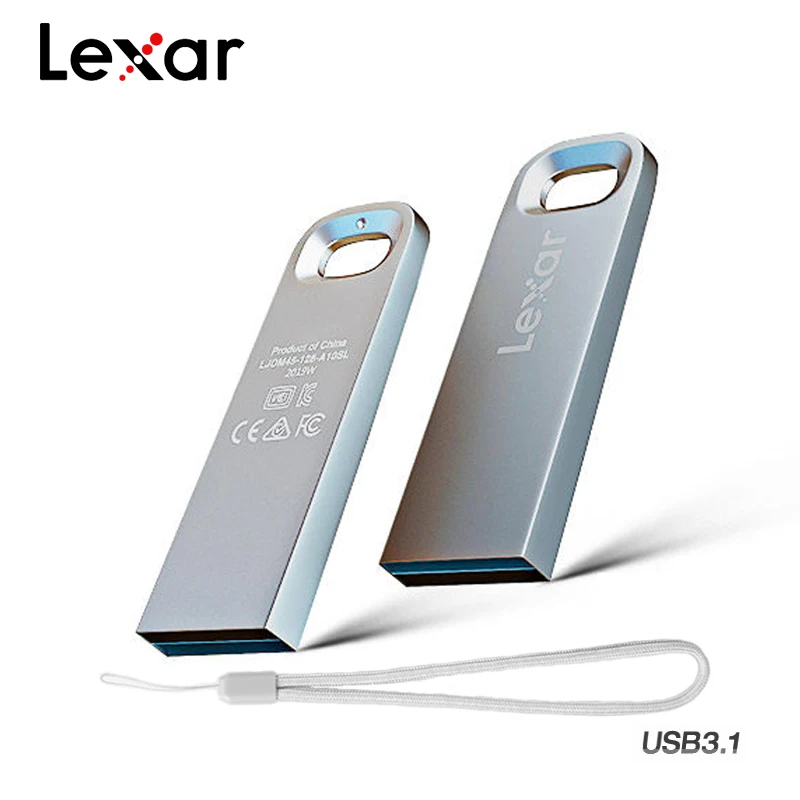 Флэш накопитель Lexar M45 USB 3 1 64 ГБ 128 компактная карта памяти U диск 32 устройство