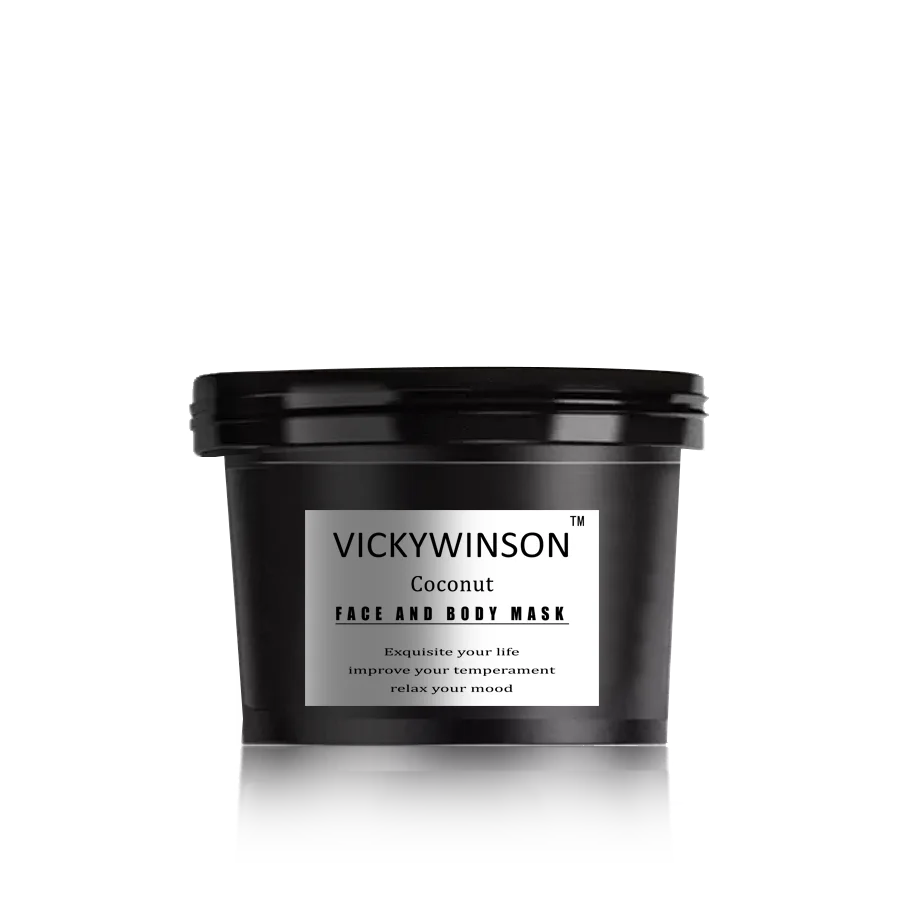 

VICKYWINSON Coconut scrub cream 50g Natural Hydrating Soft Body Scrub Exfoliating Gel Cream Shrink Pore Firming Deep Cleansing