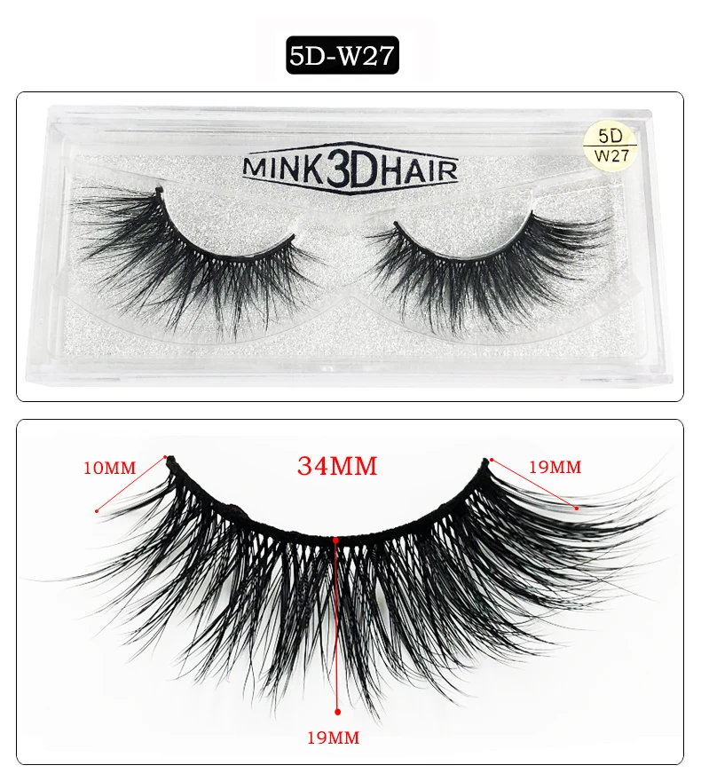 

Flash girl beautiful W series W27 5D 100% handmade eyelashes real Mink lashes