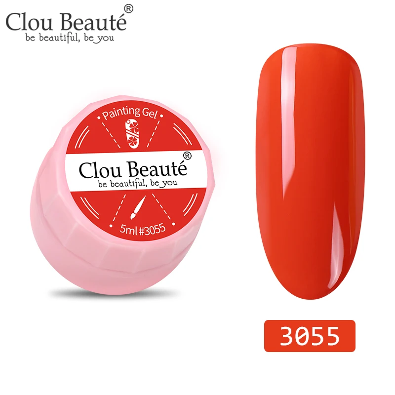 3055 Clou Beaute 72 цвета гель-краска УФ/светодиодный гель для ногтей замачиваемый дизайн ногтей светодиодный лак для ногтей УФ-гель для ногтей DIY Краска паук гель лак - Цвет: 3055