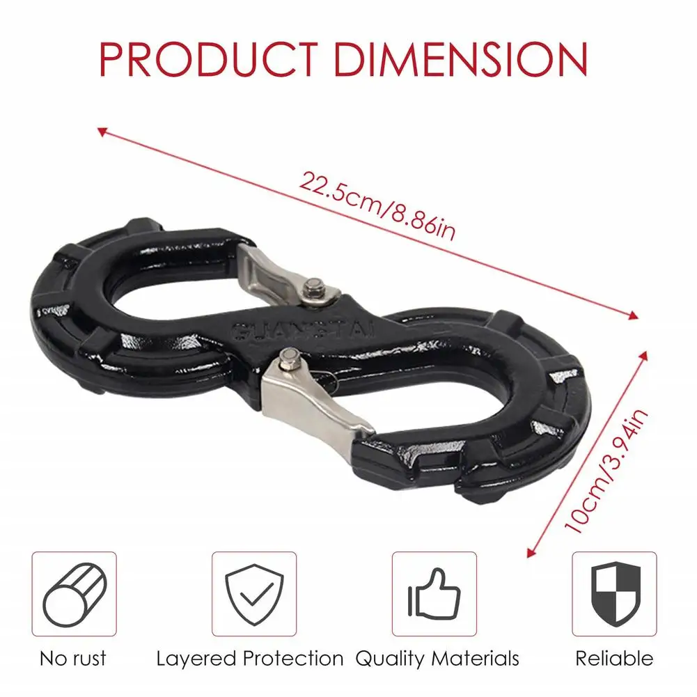 

Car Trailer Hitch Off-road Rescue Shackle S Hook Durable Anti-rust Easy To Install Tool Accessories For Car Truck SUV RV