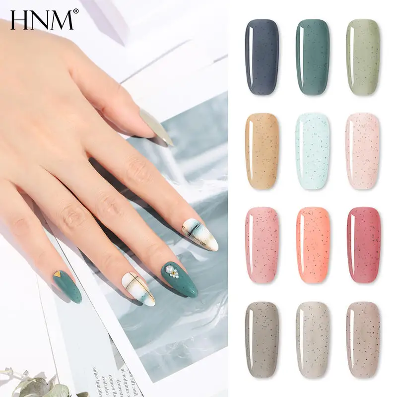 HNM 8 мл КОРАЛЛОВЫЙ ПЕСОК УФ гель лак для ногтей светодиодный отмачиваемый