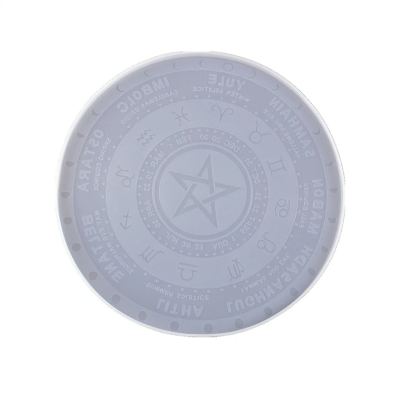 

4Pcs Astrology Board Resin Mold Sun Moon Star Tarots Card Tray Mold Witchcraft