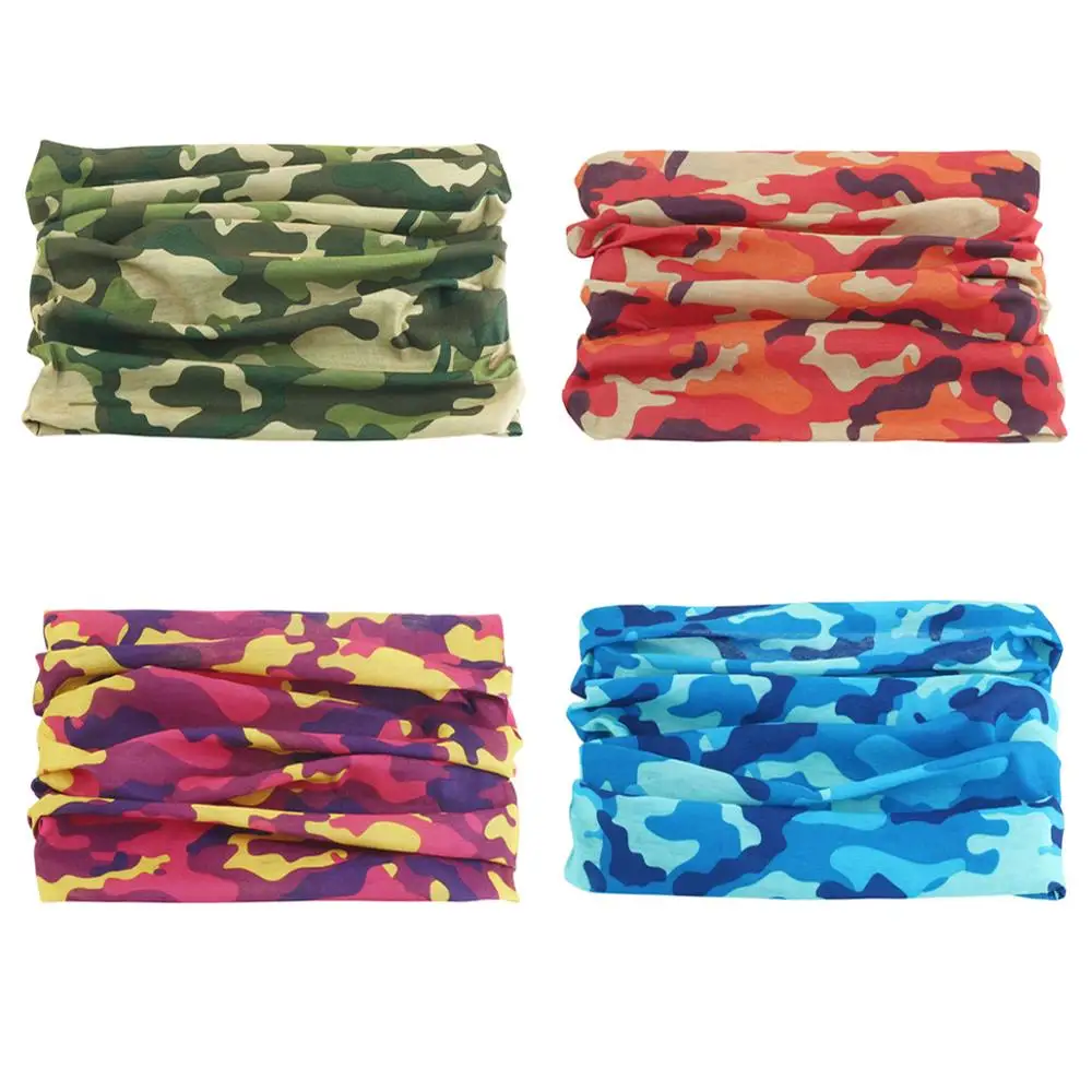 2 шт. смешанные цвета мужской шарф бандана камуфляжный головной убор спортивный