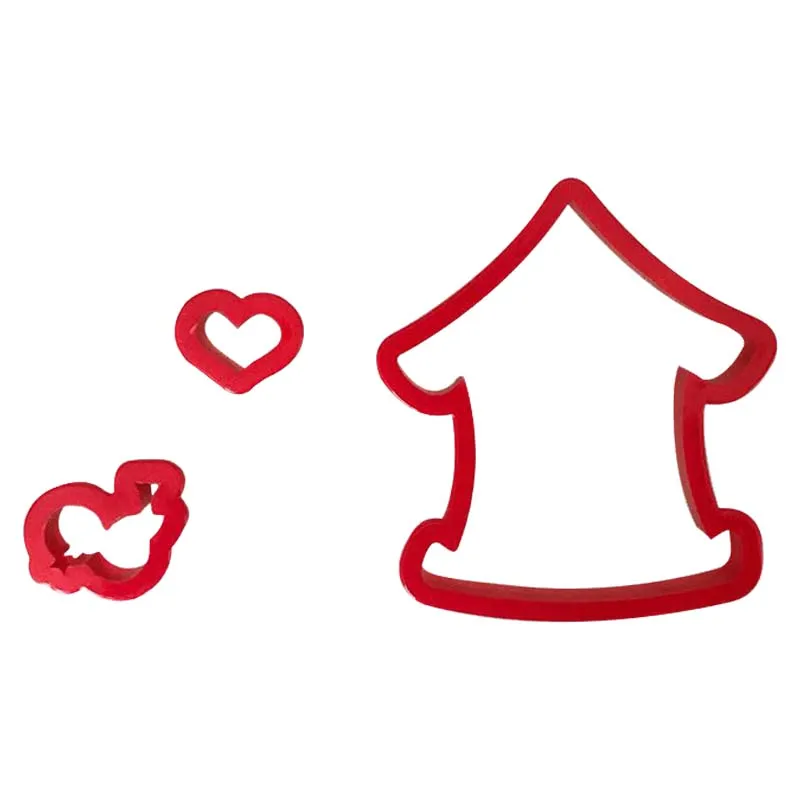 

Christmas House Elk Cookie Cutter Gingerbread House Biscuit Cutter Set Cookie Mould for Kitchen Christmas Baking Cake Mould