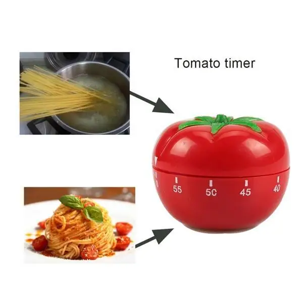 

✅Useful Chic 1-60min 360 Degree Kitchen Timer Cooking Tools Fashion Cute Indoor Tomato Mechanical