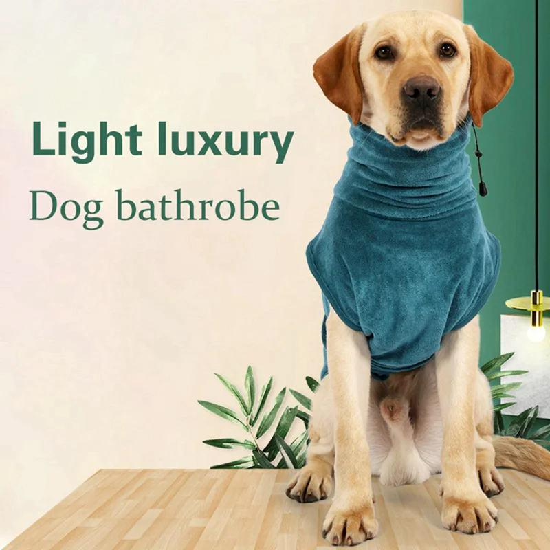 

New Pet Bathrobe Super Absorbent Pet Drying Towel Microfiber Dog Bath Towels Quick-Drying Cat Bath Towel Pets Cloak