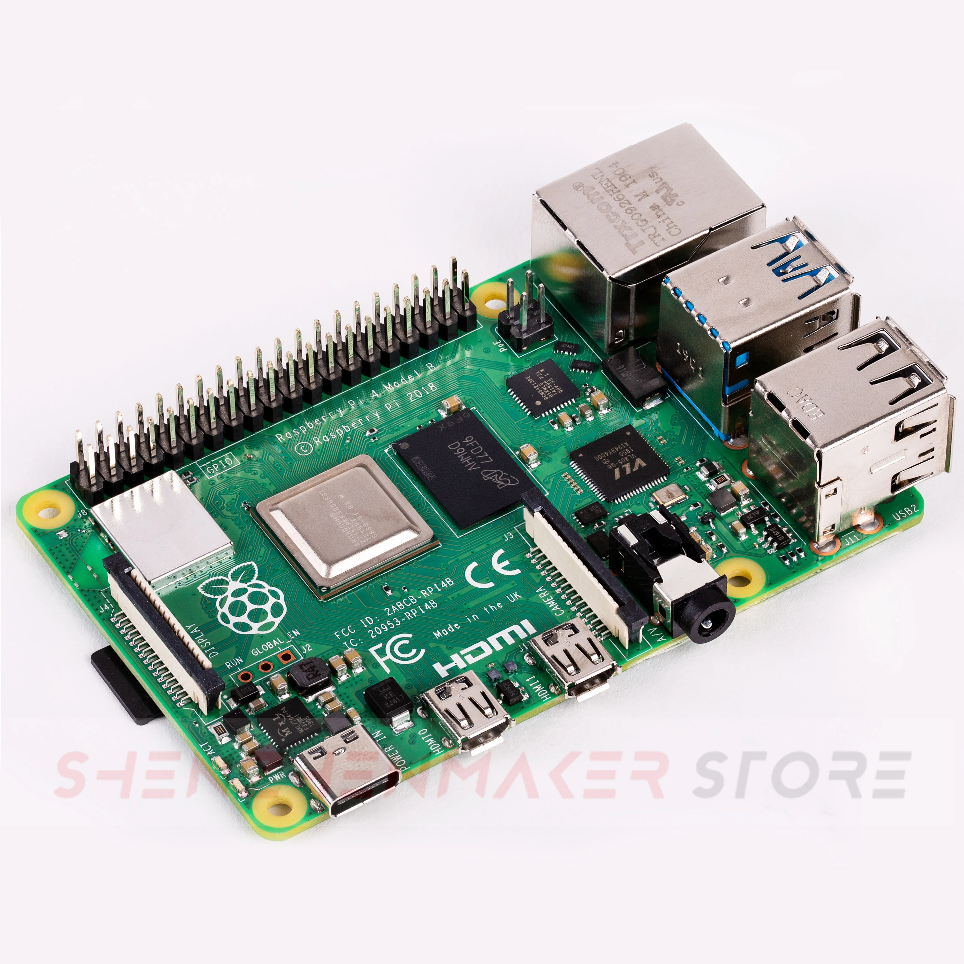 ShenzhenMaker магазин новый для Raspberry Pi 4 Модель B 1GB 2GB 4GB RAM Type C порт компьютера в