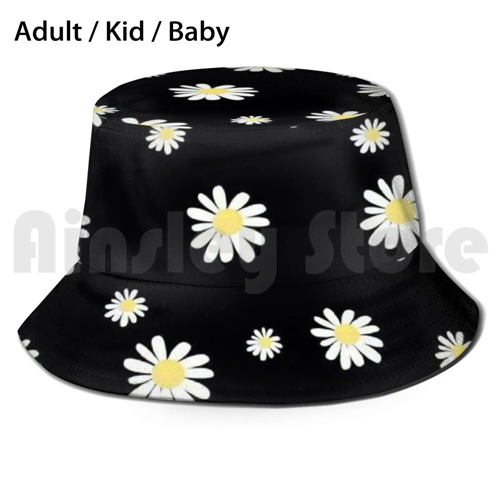 

Солнцезащитная Складная шапка с УФ-защитой и рисунком ромашки