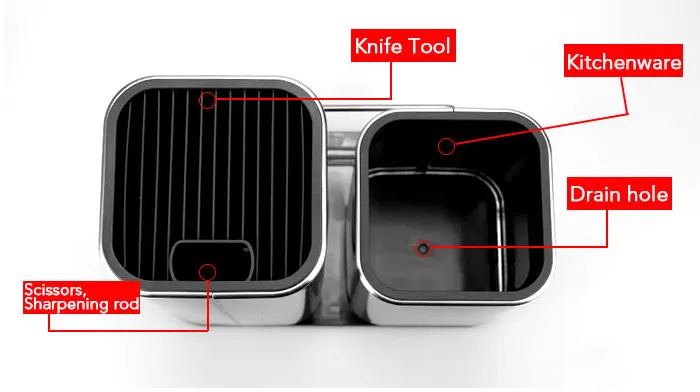 

Kitchen Storage For Knife Holder Stand Stainless Steel Merger Cooking Tools and Knife Stand Kitchen Storage Accessories MJ