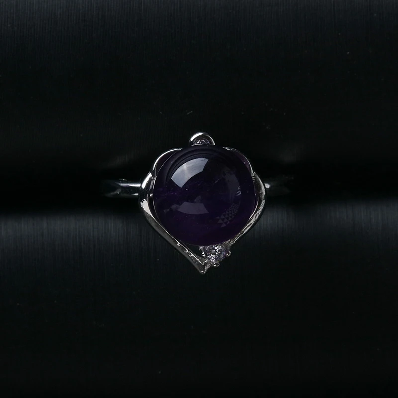 Женское кольцо с натуральным кристаллом новинка 2020 медной инкрустацией модное