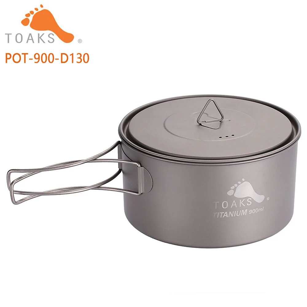 Титановый горшок для пикника с крышкой 900 мл|camping cooking pot|titanium potoutdoor titanium |