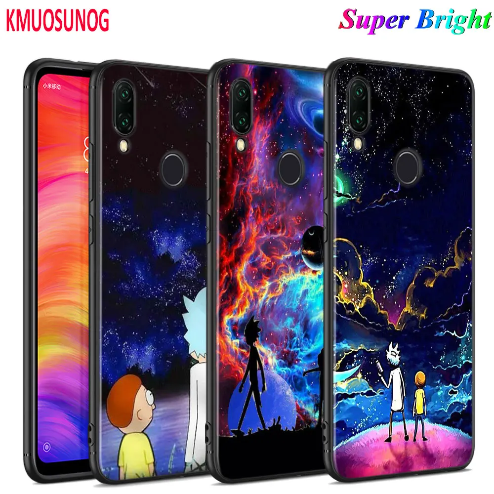 Черный силиконовый чехол Рик и Морти модный для Xiaomi Redmi Note 8 7 6 5 4X4 K20 Pro 7A 6A 6 S2 5A Plus чехол для телефона