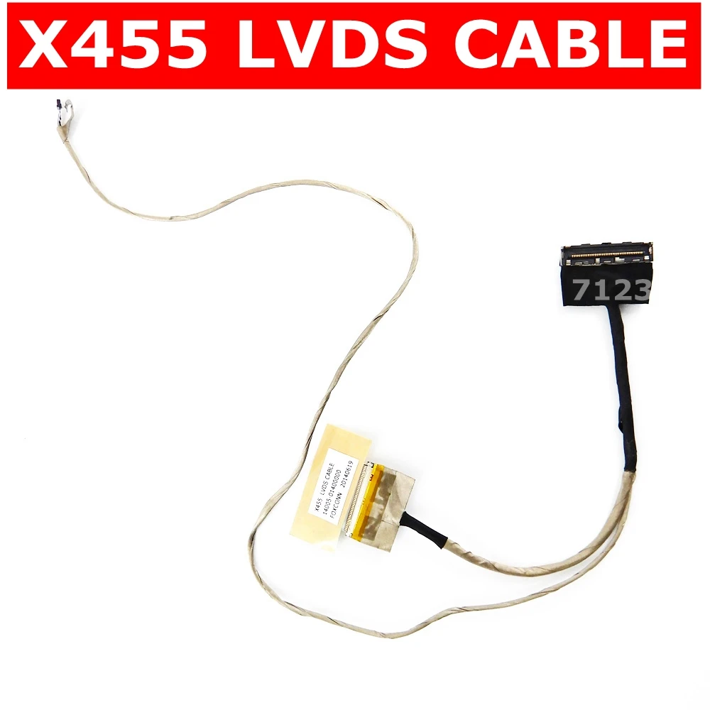 

X455 LVDS кабель для ноутбука/ноутбука LCD/LED/LVDS кабель для Asus X455 X455L K455 A454 X454 K454 K454W F455LJ R455 14005-0140000