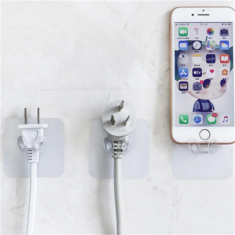 Креативный крючок настенныйпрозрачный крючокключница на стену без следов