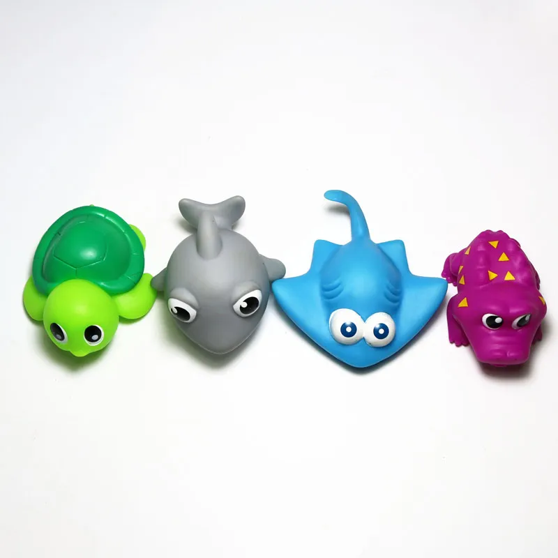 4 шт./лот морское животное рыба черепаха Кит Акула набор моделей для плавания