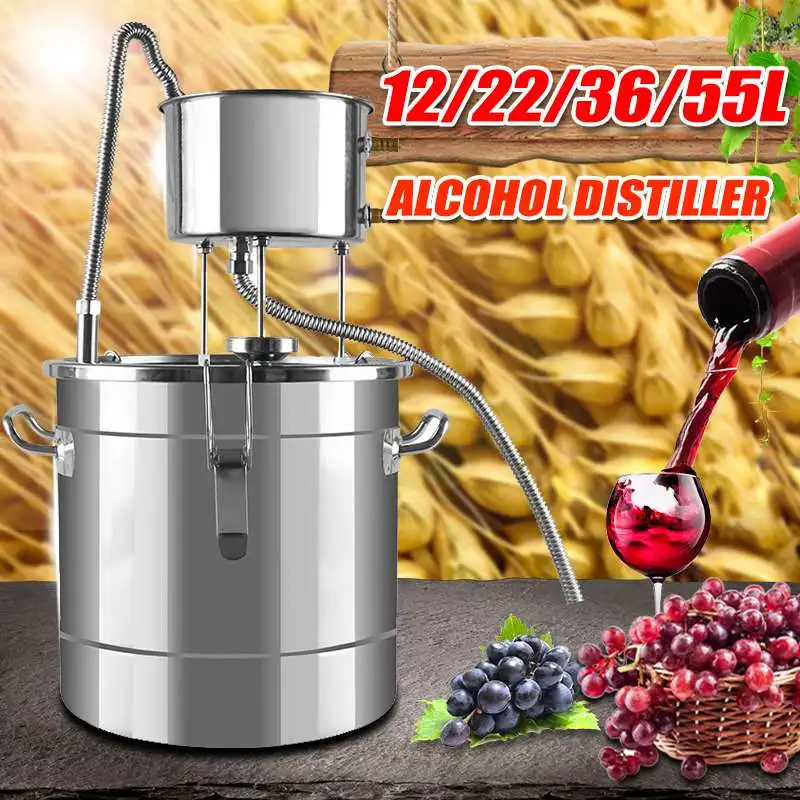 

12/22/36L Немагнитный Магнитный дистиллятор Moonshine алкоголь нержавеющая медь Сделай Сам домашняя Вода Вино эфирное масло пивоваренный бойлер ко...
