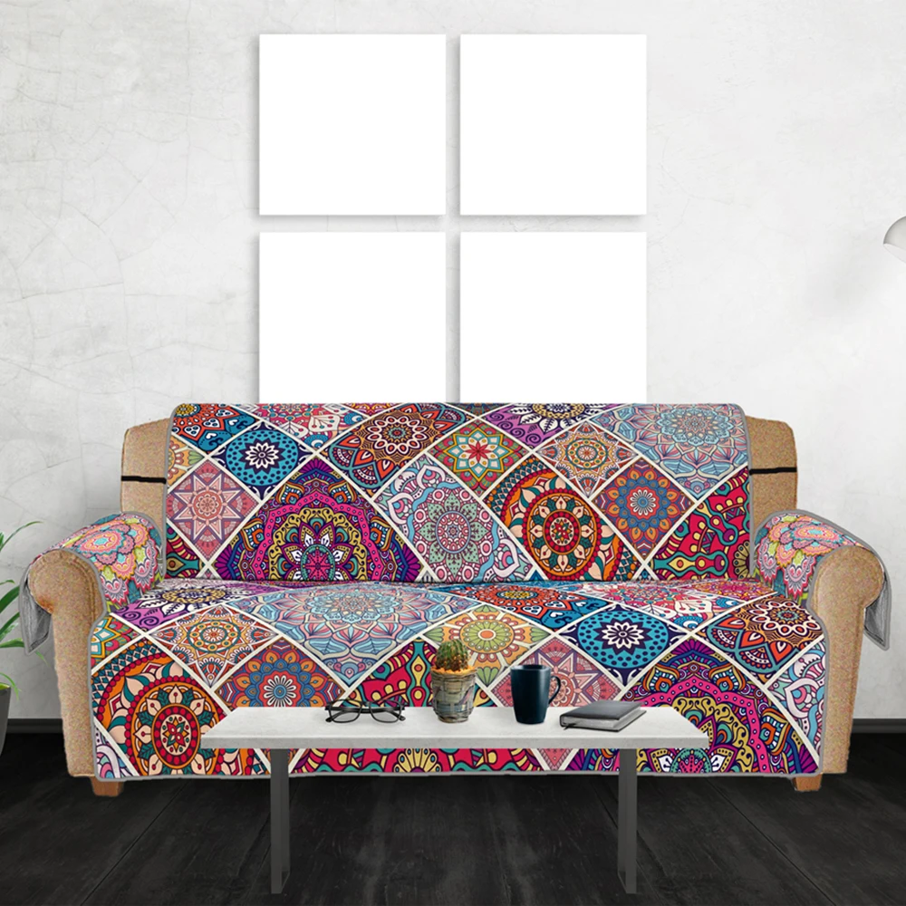 Рождественский Декор принт стрейч секционные чехлы для диванов один два три