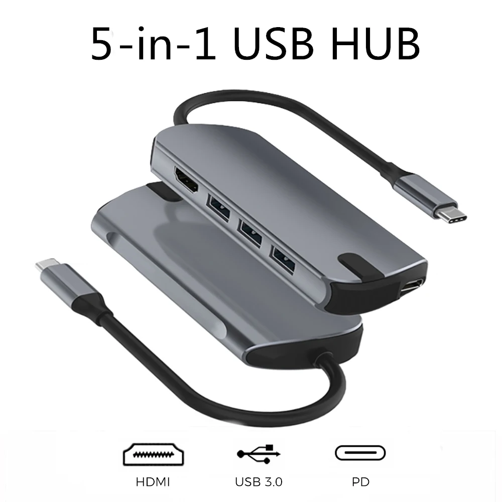Концентратор USB Type C с 4K HDMI 3 0 65 Вт PD порт концентратор 1 адаптер для Macbook Pro Dell XPS 15