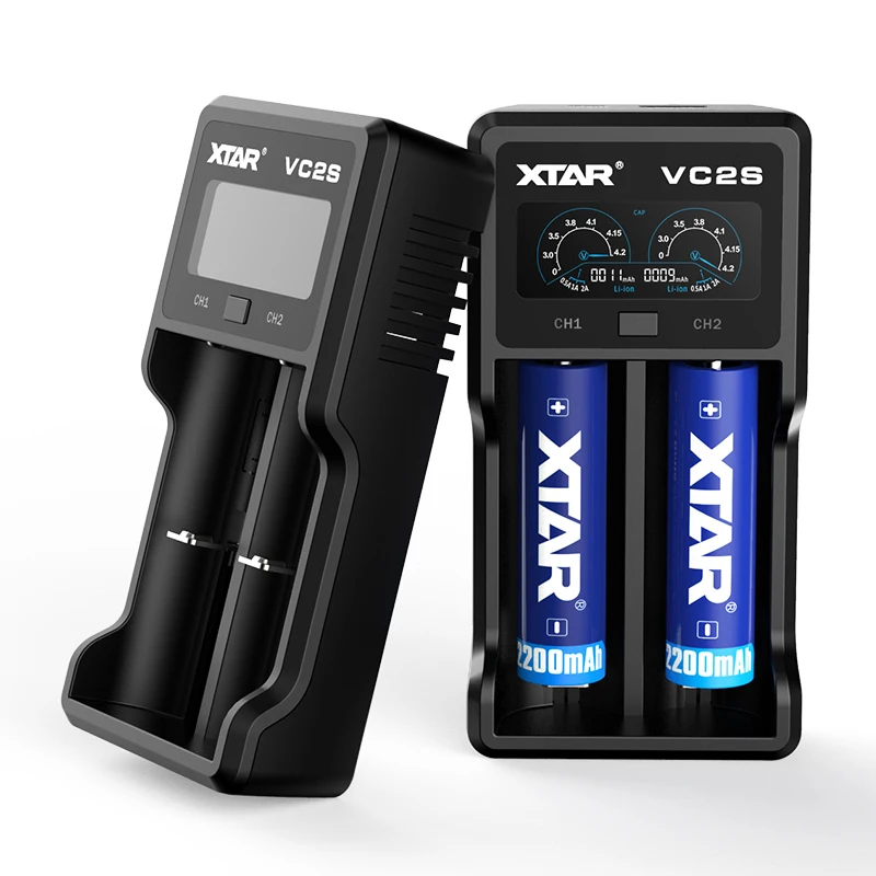 VC2S XTAR VC2S Зарядное устройство ЖК-дисплей VC2 S 18650 Батарея Зарядное устройство USB Мощность банк Li-Ion батареи 20700 21700 18650 Зарядное устройство s XTAR VC2 Зарядное устройство - Цвет: VC2S