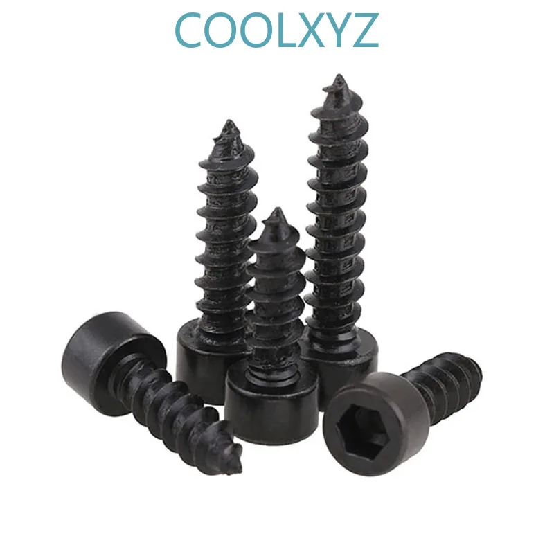 Саморезы с шестигранной головкой черные винты 8 мм 5 шт.|Винты| |