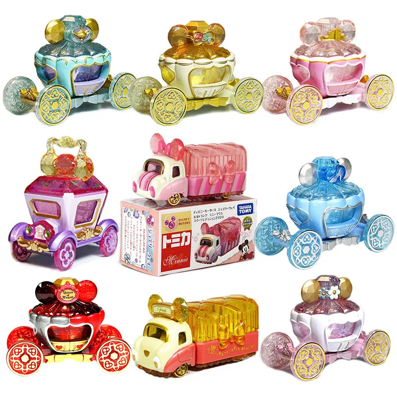 

Модель автомобиля Takara Tomy из сплава, фигурка Минни, Золушка, Снупи, Ариэль, креативные забавные игрушки, подарок для детей