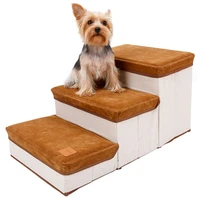 pet dog stairs high quality simple and modern foldable storage case soft non slip puppy climbing ladder