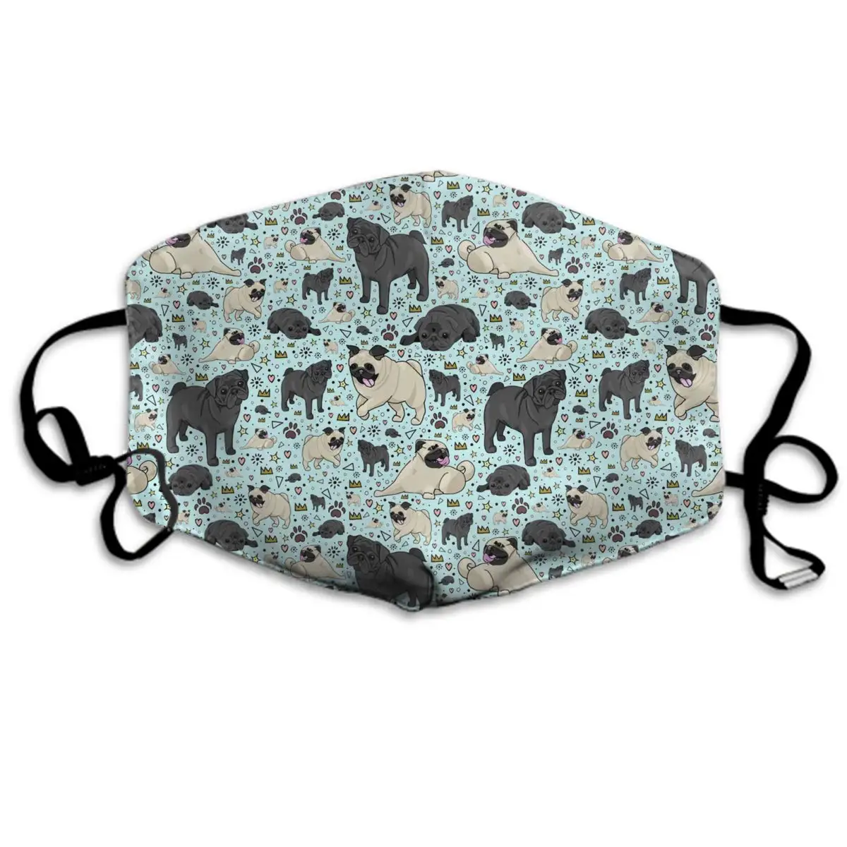 

Comfortable Two Layer Dust Mask, Soft Pug Life Face Mask Cover Mouth for Adults and Teens