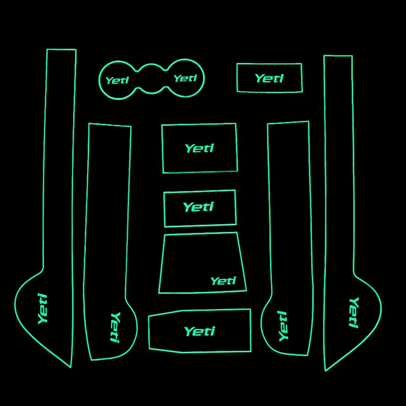Аксессуары для салона автомобиля резиновая подкладка двери с подсветкой
