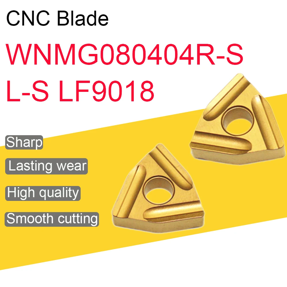 

10PCS High Quality WNMG080404R-S LF9018 WNMG080404L-S LF9018 Carbide Inserts CNC Mechanical Lathe Turning Tool