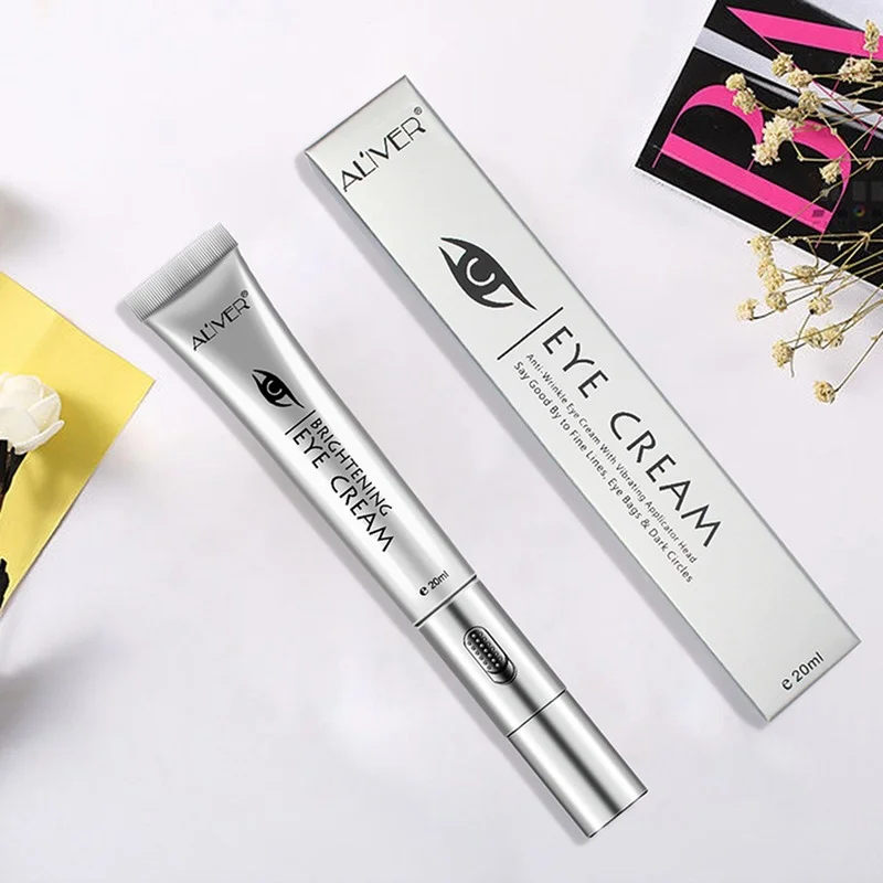 

Anti-wrinkle eye cream roller with vibrating applicator dark circle remover eye essence anti-aging electric massager