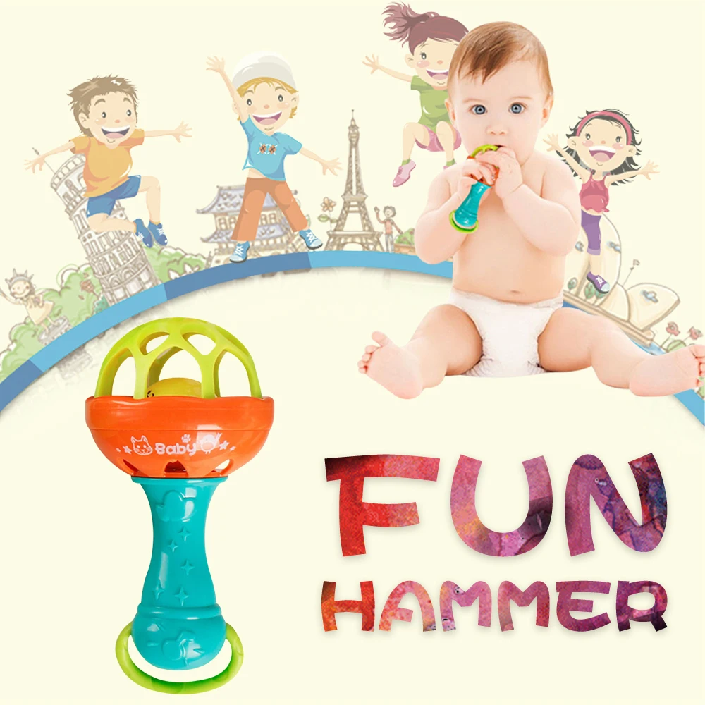 Baby Rattles Mobiles Toys Doll Kids Children Educational Rattle Hand Bells Bed Bell Fun Infant Polly Music Jewelry Box Crib | Игрушки и