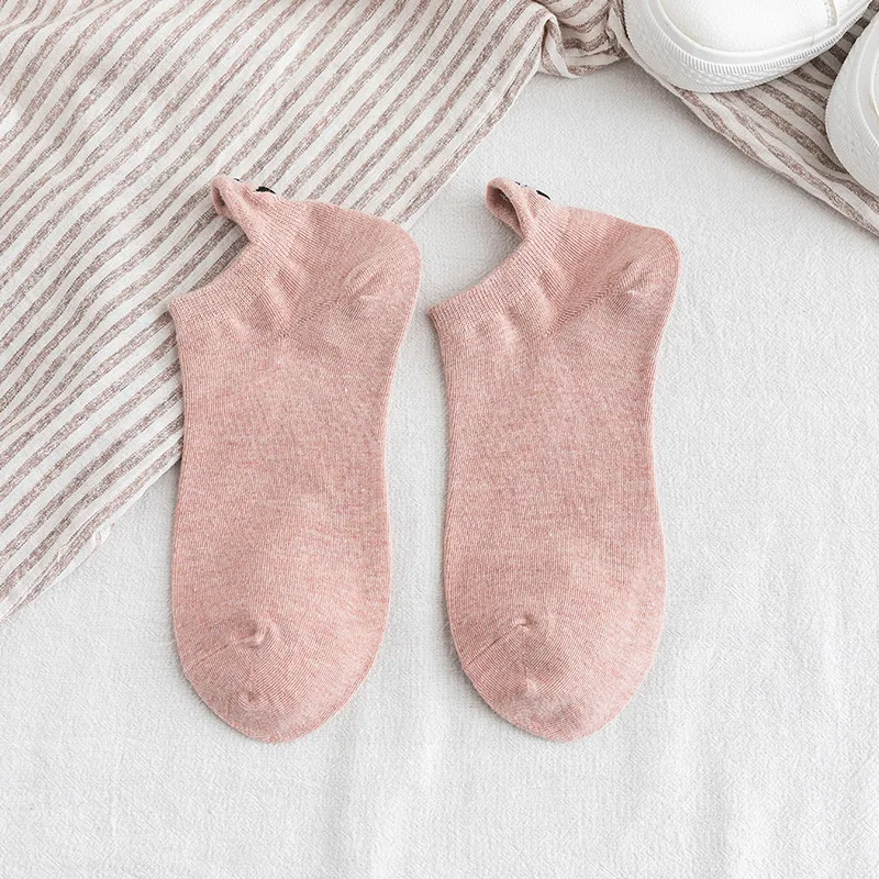 Милые вышитые дизайнерские носки с вышивкой короткие модные забавные женские до