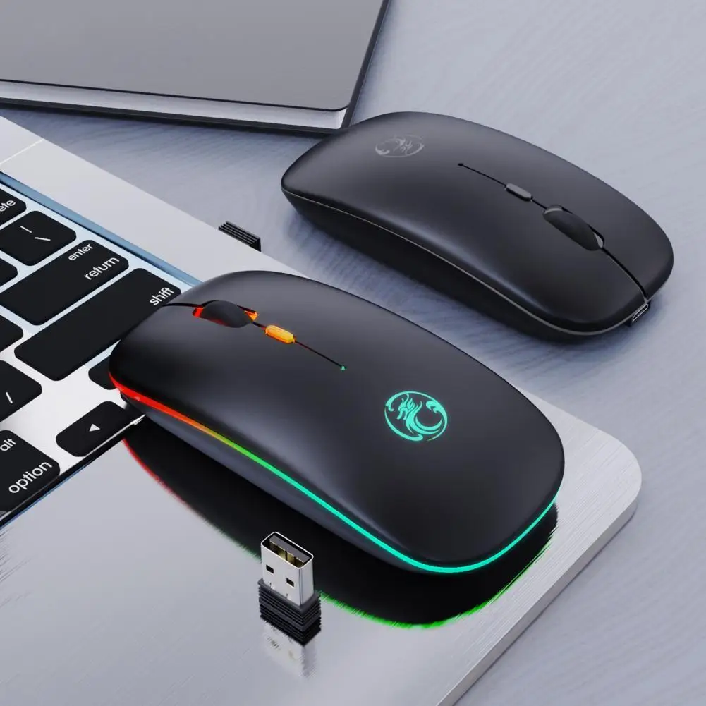 

Беспроводная компьютерная мышь, 800/1200/1600 DPI, RGB, 3 уровня DPI