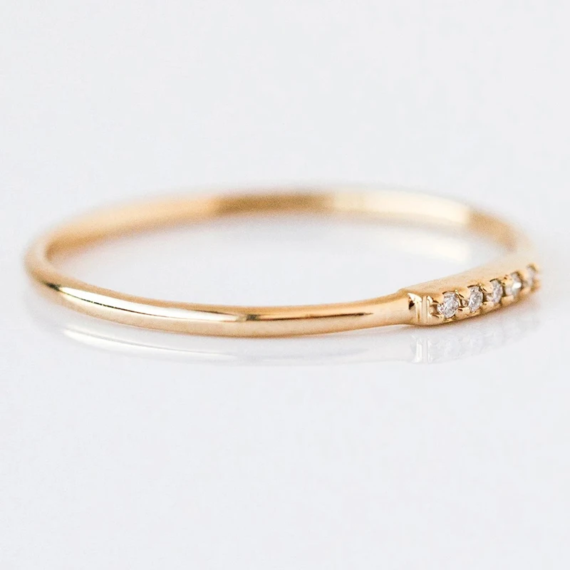 

MC Finger Rings 925 Sterling Silver Women Mini Simple Diamond Fine Jewelry Bague Femme Couple Wedding Party 925 Anillos Jewelry