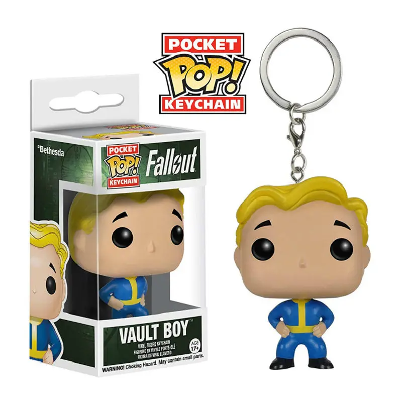 FUNKO POP аниме Fallout тема Pocket power Armor vase брелок для мальчика экшн Коллекционные Фигурки