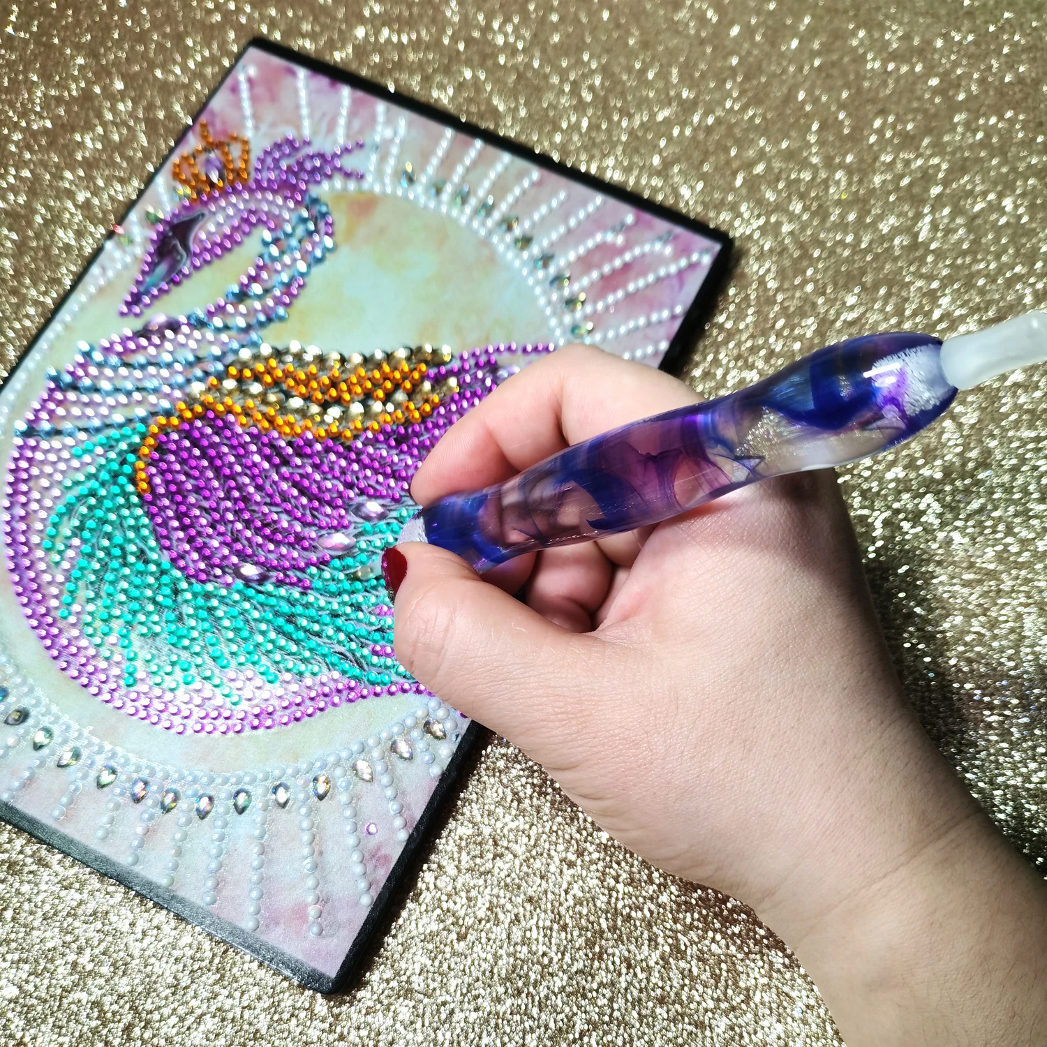 Набор аксессуаров для алмазной покраски ручка набор ручной работы из смолы 5D