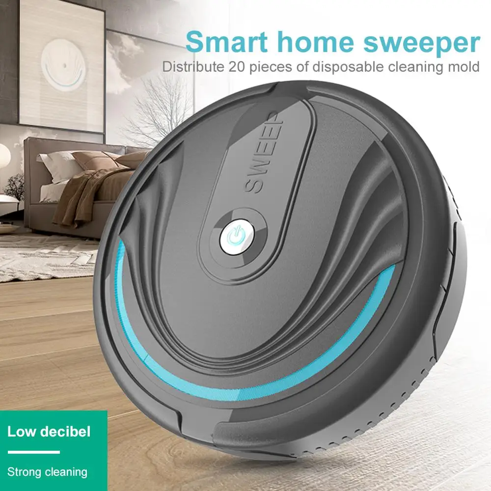 

Smart Robot Vacuum Cleaner Poweful Suction home mopping Sweeping cleaning robot Automatic vacuum USB Rechargeable