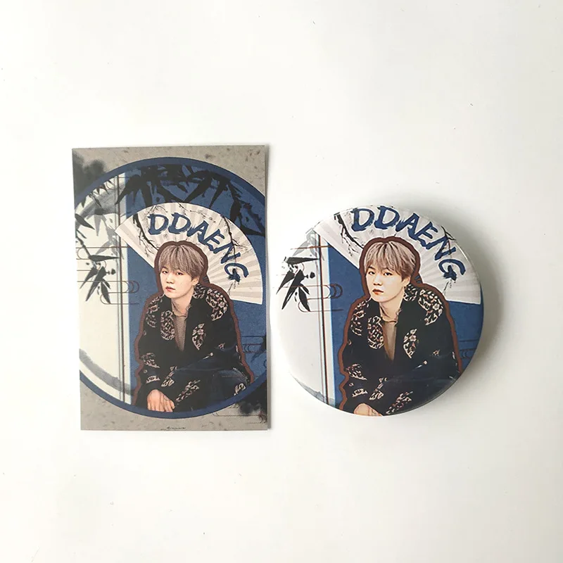 Wholesale Kpop Bangtan Boys Ddaeng Photo Brooch Badge Button Pin Badges For Clothes Backpack Decoration | Канцтовары для офиса и
