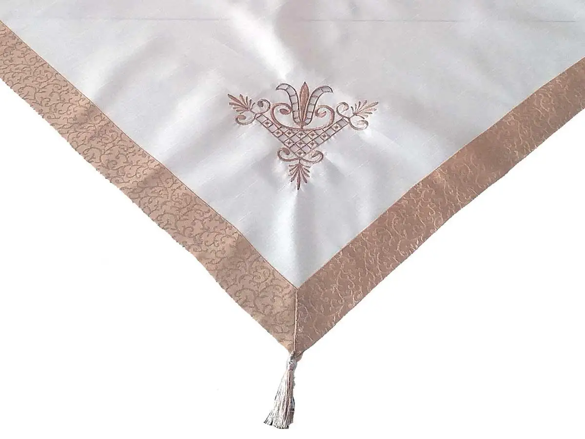 

Tulip Embroidered Laced Fiskos Cream Cappucino