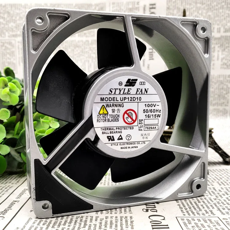 

Новый оригинальный охлаждающий вентилятор UP12D10 12 см 100 в 16 15 Вт 12038 с алюминиевой рамой