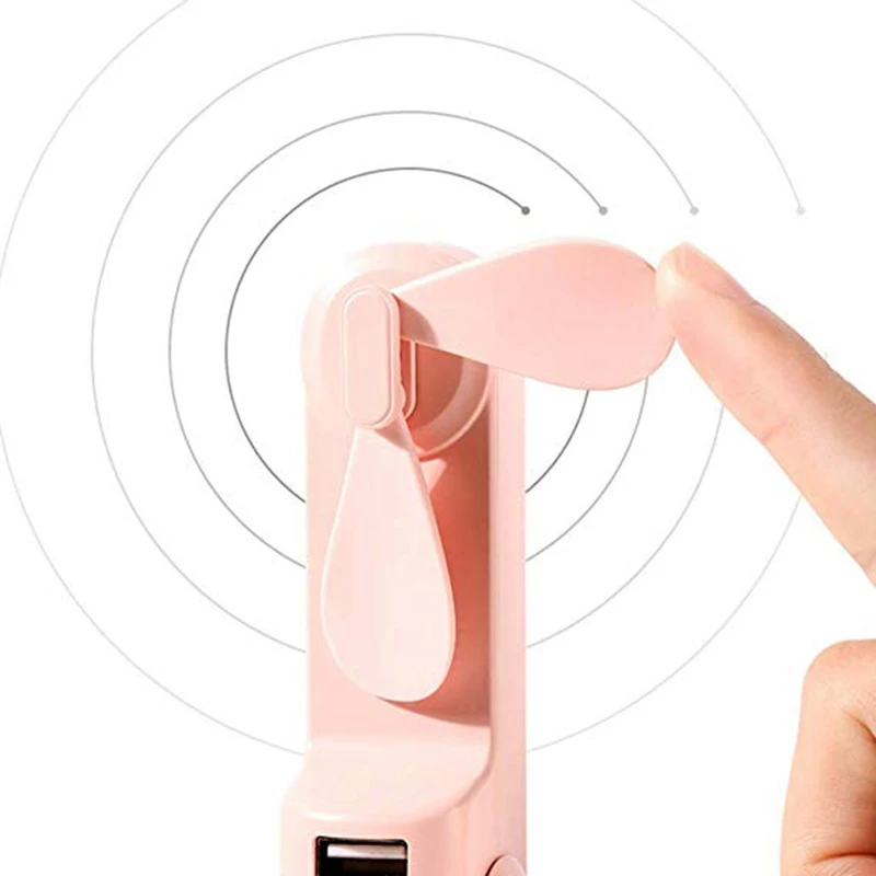 Портативный портативный мини-вентилятор с милым маленьким медведем складной