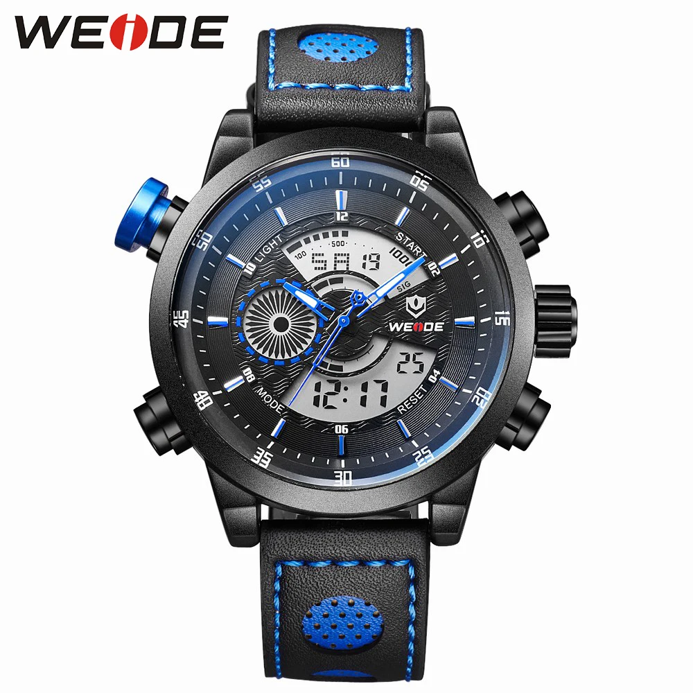Часы WEIDE мужские Аналоговые повседневные спортивные цифровые водонепроницаемые