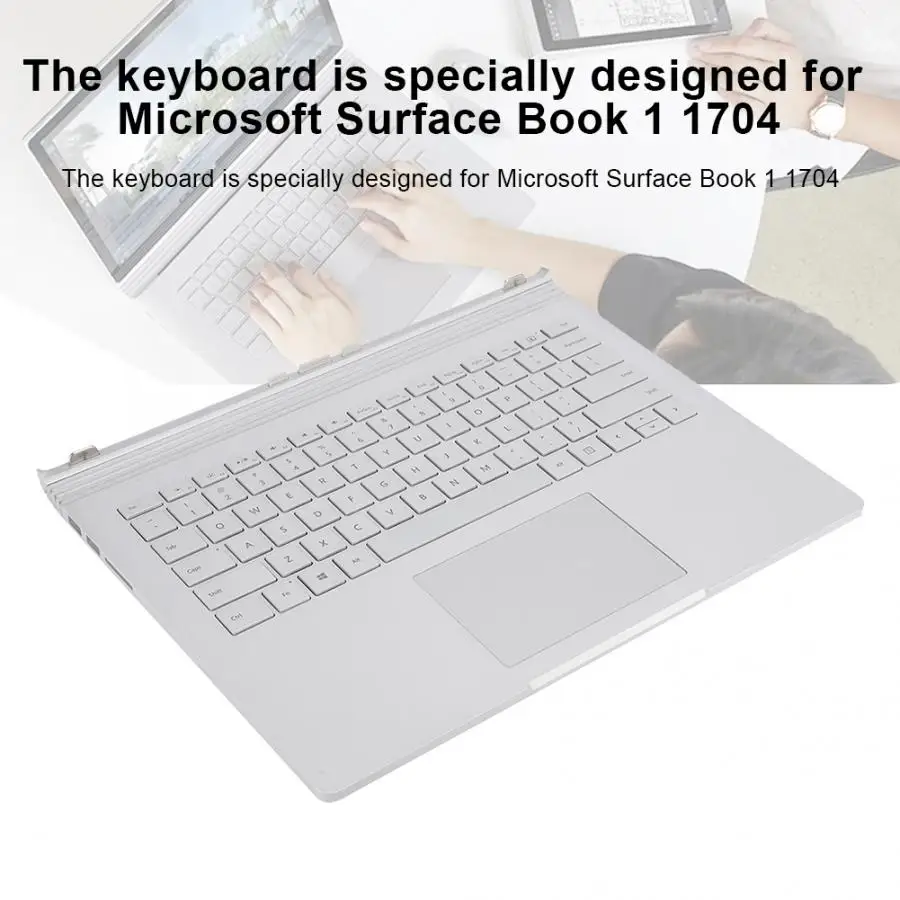 Для Surface Book 1 1704/1705/1785 многофункциональная клавиатура замена кабеля с серебряным