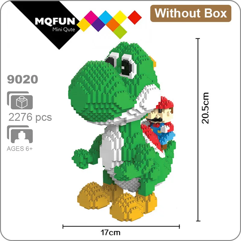 HC 9020 Without Box HC большой мультфильм Аниме Супер Герой Марио Тоторо Snorlax пластиковый строительный блок кирпичи игра DIY 3D Сборная модель обучающая игрушка - Цвет: HC 9020 Without Box